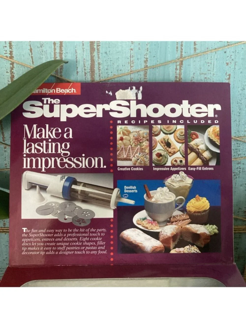 Hamilton Beach The Super Shooter Cordless Cookie Press And Food Decorator- White